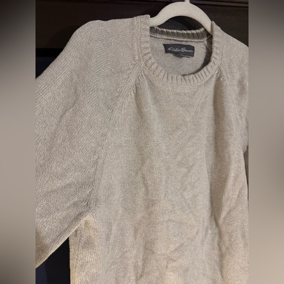Vintage Eddie Bauer cream sweater - Picture 2 of 3